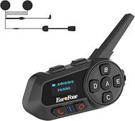 S6-1200-A Helmet Bluetooth Headset Motorcycle Helmet Bluetooth Intercom Headset 1200M 2 People Full 