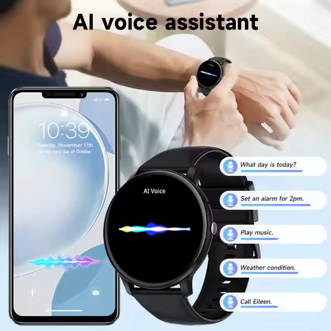 LIGE 1.39" HD Screen Smart Watch Men Bluetooth Call Sleep Blood Oxygen Monitoring Ladies Watches Spo