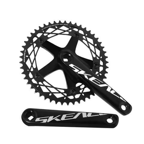 SKEACE 48T/49T Aluminum Alloy Bicycle Crank Set 144BCD Single Speed Crank Chain Wheel 165mm Crank Ro
