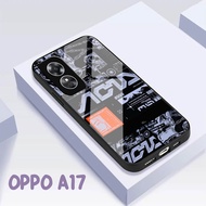 (U 074) Case Kaca Oppo A17 A17K - Casing Hp Oppo A17 A17K - Case Cantik Oppo A17 A17K - Case Keren Oppo A17 A17K - Softcase Kaca Hp Oppo A17 A17K