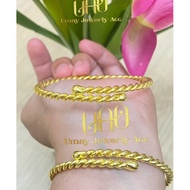 Flexible twist pattern brass bracelet, brass metal bracelet