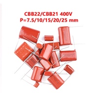 [10pcs] CBB22/21 Capacitor 400V 7.5/10/15/20/25 Mm 153J 103J 223J 333J 473J 683J 124J 154J 0.01UF 0.