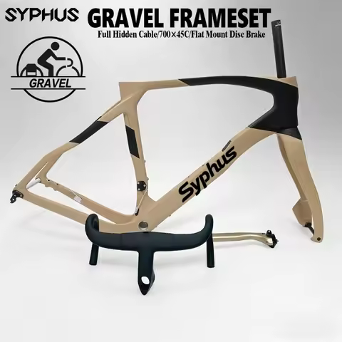 Syphus T1100 Carbon Gravel Bike 700C Disc Brake Gravel Road Bike Frameset Road Cyclocross Gravel Fra