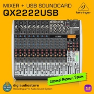 SALE COD !!! AUDIO MIXER 12 CHANNEL BEHRINGER XENYX QX2222 USB