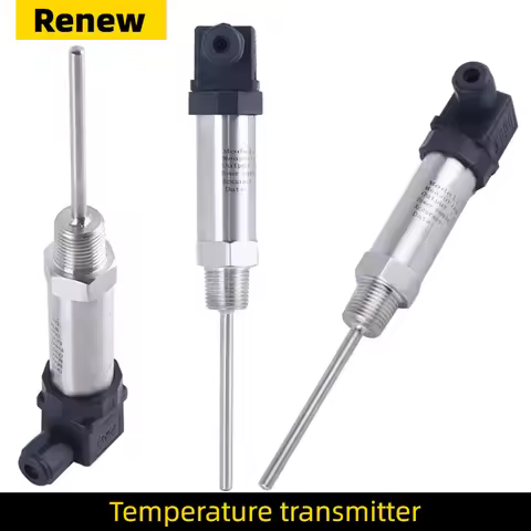 Integrated PT100 to 4-20mA 0-10v RS485 Temperature Sensor transmitter