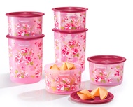 ready stock to ship out the next day - tupperware Bloom Delight one touch set -6pcs/set