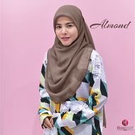 Tudung Bawal Curve Cotton Voile Bidang 45 / HitaScarf