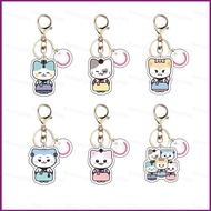 HT ITZY Hwang Yeji Ryujin Chaeryeong Cartoon Star Acrylic Keychain Backpack Pendant Bag Accessories 