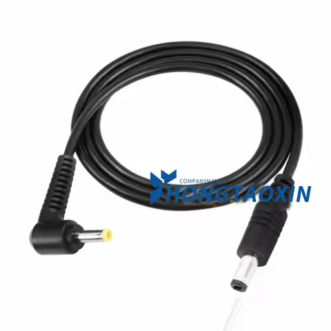 DC4.0*1.7MM TO DC5.5*2.1MM Male to Male Power Cord Eblow For XIaomi Router Printer Cables Adapter 1.