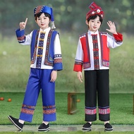 March Three Strong Ethnic Costume Children Guangxi Minority Ethnic Costume Hani Ethnic Yao Ethnic Pe
