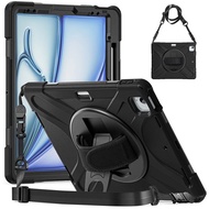 Heavy duty hybrid shockproof case for 2026 iPad Air 13 inch M4 iPadAir M3 A3271 A3269 A3268 iPadAir1