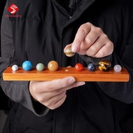 Sharprepublic 9x Gemstones Ball Set Handmade Natural Gemstones Outer Space Planets Natural