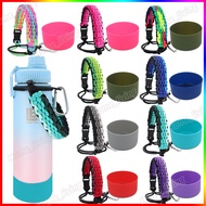 2PCS Aquaflask Accessories 12oz-40oz Gradient Color Rope Tumbler Paracord Aquaflask Silicone Boot Set