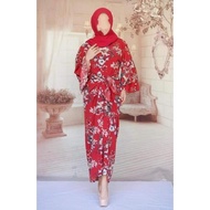 Muslimah Jubah Dress Pario Kaftan kimono Bercorak Jubah Moden Ready Stock terhad