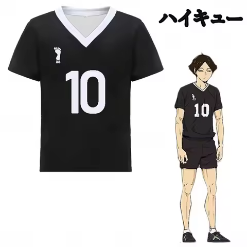 Anime Miya Atsumu Miya Osamu Cosplay Costume Jersey Rintaro Suna T-Shirt Inarizaki School Volleyball