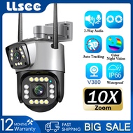 LLSEE v380 pro 10x enlarged CCTV wireless outdoor waterproof 5MP PTZ CCTV WIFI camera monitoring co