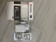 Verbatim 4頭旅行充電器4 Ports Travel Charger