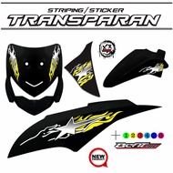 HONDA TANSPARAN VARIATION STRIPING CUSTOM RACING POP STICKERBEAT SIMPLE RACING M7 STICKER LIST