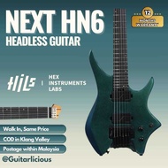 HILS NEXT Series Headless Guitar HN6 - Gloss Cosmic Green ( HN6 G/CG  - HILS GUITAR  )