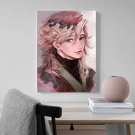 Poster Hiasan Dinding Kamar Anime & Manga Demon Slayer Kimetsu No Yaiba Upper Moon (Iblis Bulan Atas