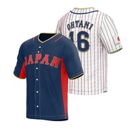 baseball Jerseys Japan 16 OHTANI Jersey Sewing Embroidery Outdoor Sportswear Hip-hop Black White Blu