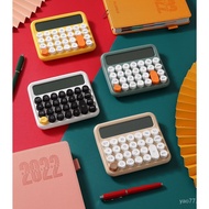 [SG local]Desktop Cute Calculator Large Display Mechanical Dot Keyboard Big Button 12 digits for Hom
