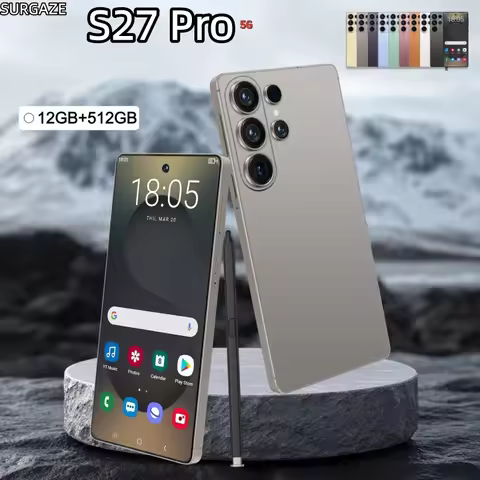 SURGAZE﻿ NEW S27 Pro Smartphone 6.6 Inch intelligent 4G 5G dual card dual standby Android system 12G