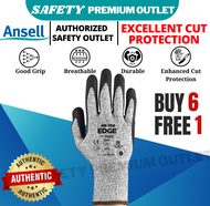(ORIGINAL) Ansell EDGE 48-706 Cut Resistance Glove Level A3 Safety Glove Anti Cut Glove