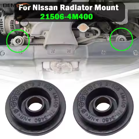 2pc Radiator Mounting Rubber Bush For Nissan CUBE z11 JUKE F15 Micra K12 MURANO Z50 Z51 NOTE E11 Sun