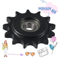 MIHAN Chain Idler Sprocket, C45 Carbon Steel 10mm Bore 1/2" Pitch Convex Idler Gear, with Insert 13 