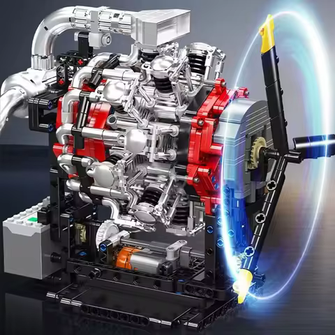 Mould King 10211 Star Aero Engine Model Bricks -1147PCS DIY STEM Building Blocks Kit Christmas/Birth