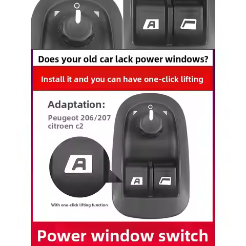 6554WA 6554WQ 6552WW 6552WP for Peugeot 206 206CC 206SW 306 206 Auto Power Main Window Switch Window