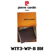 Pierre Cardin (ปีแอร์ การ์แดง) กระเป๋าธนบัตร กระเป๋าสตางค์เล็ก  กระเป๋าสตางค์ผู้ชาย กระเป๋าหนัง กระเป๋าหนังแท้ รุ่น WIY3-WP-B พร้อมส่ง ราคาพิเศษ