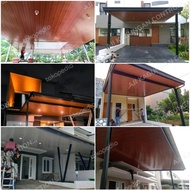 Kanopi hollo galvanis atap alderon RS + Plafon PVC terpasang