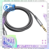 For Amplifier Compatible 1/4 Inch to 6.35mm Audio Cable 1/4 Male to 6.35mm Female Stereo Adapter Cor