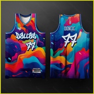 BH3 Doncic Jersey Concept Dallas Colorful Liquid Basketball Sports Vest Unisex Fans Edition Plus Siz