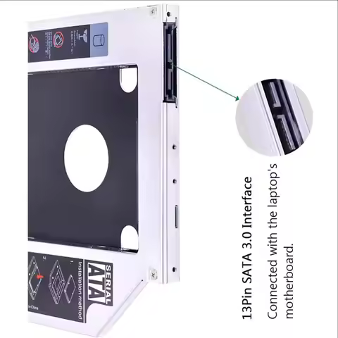 9.0mm SATA 2nd Hard Drive HDD SSD Optical bay Caddy for Asus X750LN X550LB B551LG K551LB R510CA R556