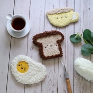 【DIY】俄羅斯刺繡材料包. 萌呆早安杯墊組+教學影片