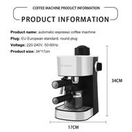 Coffee Machine Milk Bubble Maker Machine Expresso Coffee Machine with Milk Frothing with Water Filte