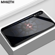 Case For Samsung A70 A70s A80 Spiderman Cartoon Glass Phone
