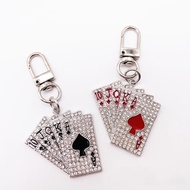 Zinc Alloy Flush Poker Keychain Bag Car Keychain Accessories Couple Pendant Small Gift