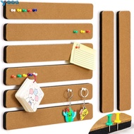 YVE Self Adhesive Cork Board, Cork Material Self Adhesive Pushpin Cork Board, Multifunctional Remova