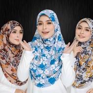TUDUNG SARUNG INSTANT HADYIA AWING MOSS CREPE DIGITAL PRINT 4D