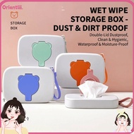 ORIENTTK Portable Wipes Holder, Flip Cover Hanging Rope Travel Wet Tissue ,  Reusable Hygienic Wet T