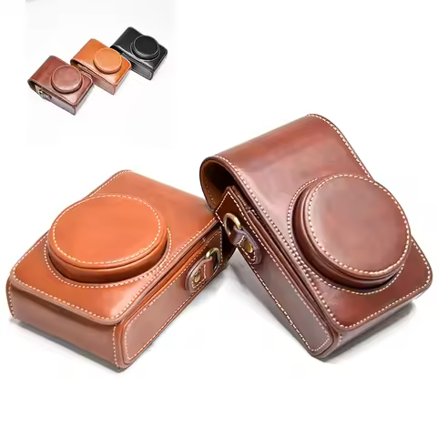 3 Colors Portable Camera Case Cover Carry Bag PU Leather Shoulder Strap for Sony RX100/II/III/IV/V/V