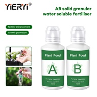 Yieryi Hydroponic Fertilizer AB Fertilizer, 2 Bottles Plants Hydroponics Nutrients for Hydroponic Vegetable Salad, Garden Plant Food,Flowers, Plants Fertilizer 100mL