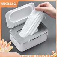 [fricese.sg] Wet Wipes Dispenser Baby Wipes Storage Box with Lid Seal for Home Office