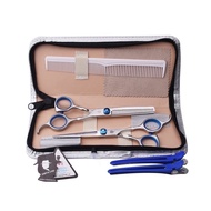 SMITH CHU Xk01 Hair Scissors Set 6inch Hair Dressing Flat Teeth Blade 59HRC Hair Scissors Set -14