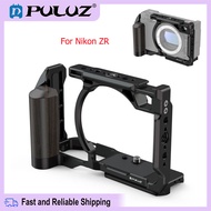PULUZ กรอบรูปขยายได้โครงใส่กล้องโลหะด้ามไม้สำหรับ Nikon ZR (สีดำ)