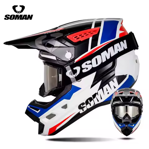 SOMAN Professional Racing Motocross Helmet Off Road Helmet Motorcycle Cartoon Childrenr ATV Motorcyc